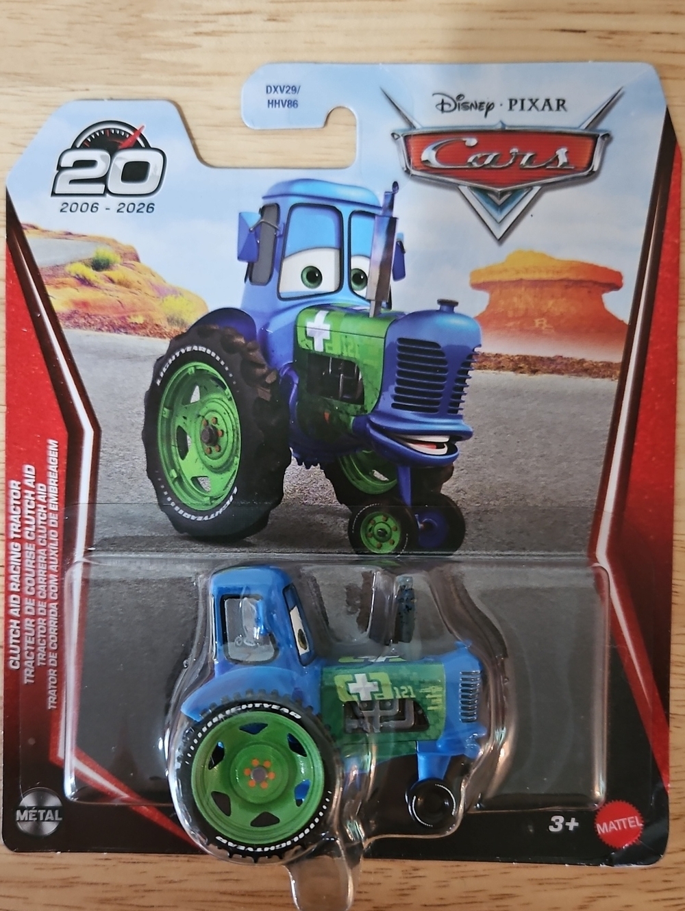 Disney Pixar Cars Clutch Aid Racing Tractor with Clutch Aid 20th Anniversary NIP